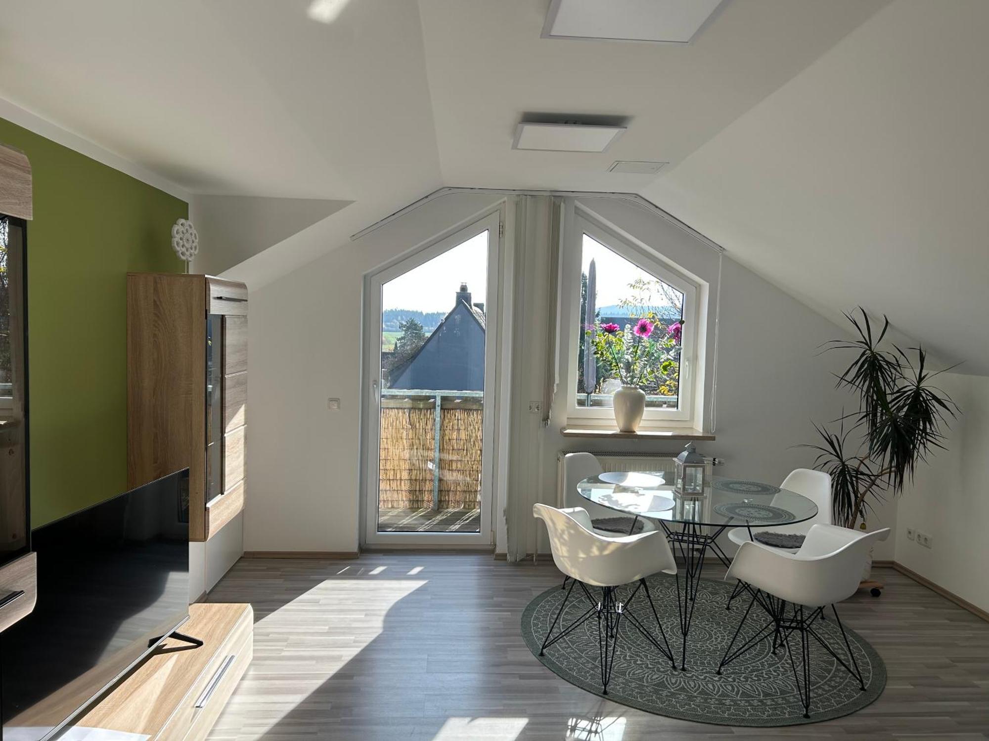 Apartment Kornbergblick Schwarzenbach an der Saale Dış mekan fotoğraf